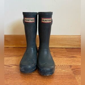 Hunter Black Tall Wellington Boots